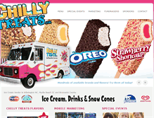 Tablet Screenshot of chillytreats.com